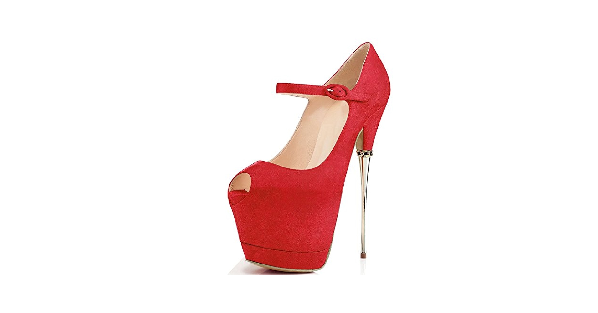Amazon.com | YDN Women Peep Toe Sky High Heels Platform